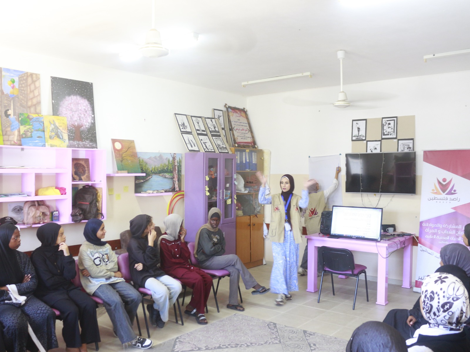 تحالف "راصد فلسطين" ونادي الأقصى الرياضي ينظمان ورشة لتعزيز المشاركة المدنية للشباب والمرأة